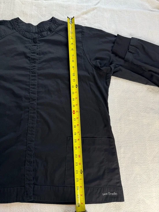 Black Relaxed Utility Jacket Lightweight Minimalist Vera Bradley XL - Picture 9 of 14